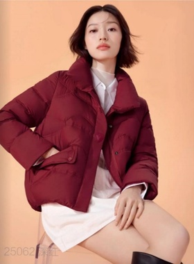 2025款女休闲宽松短款羽绒服九成品L25062半成品定制翻新加厚加工