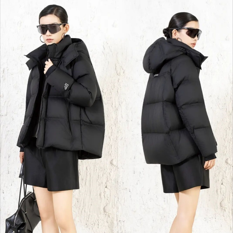 2025款女休闲宽松短款羽绒服九成品M916半成品董定制翻新加厚加工