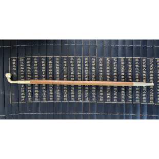 山枣木烟杆 烟袋锅旱烟袋 叶子烟斗旱烟杆 黄铜烟嘴一口香