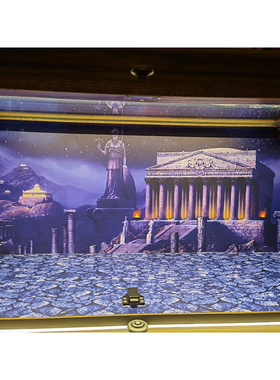 圣衣神话展示盒背景图斗士ex圣衣圣神话展示柜自粘贴纸场景现货