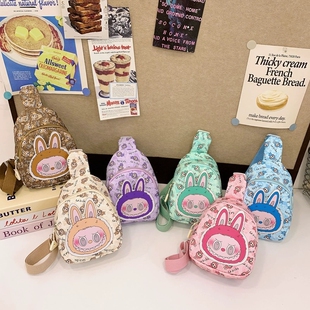 拉布布儿童六一节卡通幼儿园包送小男孩女孩学生可爱斜挎包单肩包