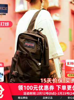 JanSport机能胸包男休闲运动骑行背包单双肩斜挎#潮包 4QV2