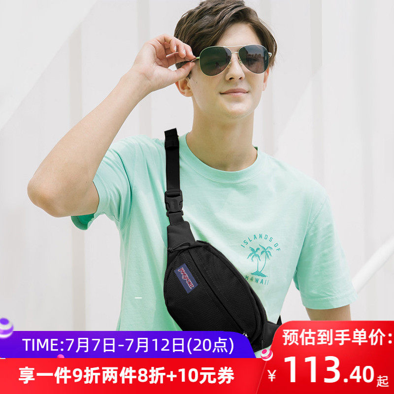 Jansport杰斯伯时尚腰包男单肩包女单肩斜挎包小背包潮流单品胸包