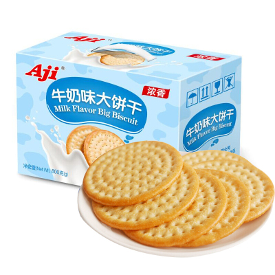 aji牛奶味800g整箱大饼干