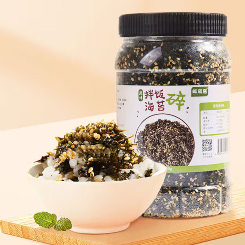 鲜窝窝拌饭海苔碎300g即食芝麻海苔碎烤海苔丝宝宝儿童紫菜零食品怎么看?