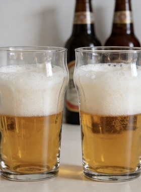 诺裔家 英式器 利比经典欧式精酿啤酒品脱杯无铅玻璃水杯加厚加硬