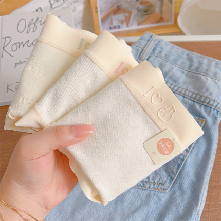 百事可爱~纯棉内裤女无痕2025新款抑菌学生5A类秋冬全棉裆透气短