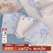 「海盐甜筒」A类纯棉内裤 女10A抗菌全棉裆三角裤 甜美碎花中腰包臀