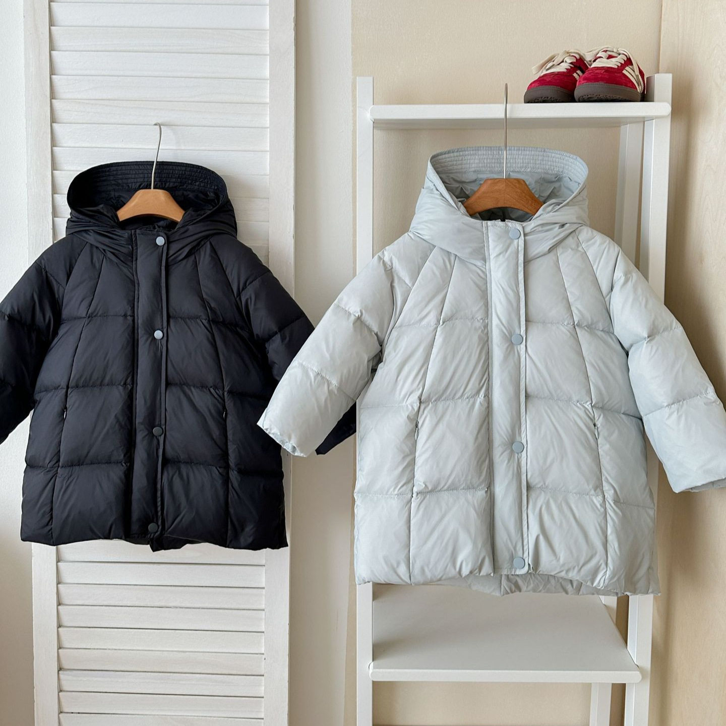 【三防白鸭绒】儿童羽绒服女童奶油泡芙加厚冬装面包羽绒服DWT361