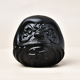 新款 饰摆件 直销 家居装 天然黑曜石达摩头摆件原石雕刻磨砂款