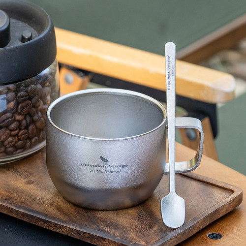 纯钛茶咖杯一人茶具咖啡杯泡茶杯