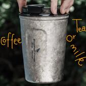 纯钛随行杯水杯户外露营泡茶杯过滤真空双层带过滤车载咖啡保温杯