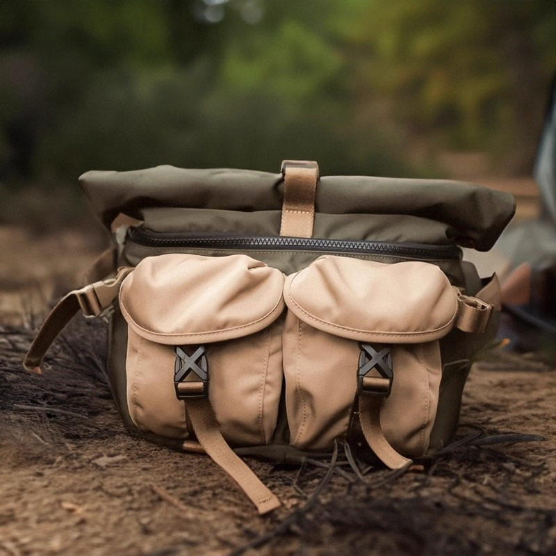 复古拼色斜挎包潮流百搭户外男女休闲旅行通勤单肩包大容量可扩容