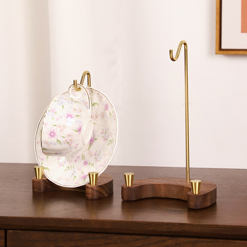 高档实木爱马仕盘子陈列架展示架