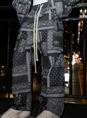 SOFRSH牛仔长裤男美式复古潮流水洗做旧宽松休闲裤春秋新款