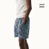 SOFRSH牛仔短裤 春夏新款 男美式 复古潮流水洗做旧宽松纹理五分裤