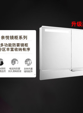 科勒镜柜亲悦智能感应带灯镜柜梳洗化妆镜防雾镜面K-32047T浴室镜
