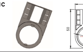 台湾贺电 原装正品 按钮指示框 NPB22-01C ZHA53