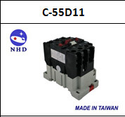 台湾贺电NHD 原装进口 C-55D11 1常开1常闭 80A交流接触器