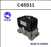 台湾贺电NHD 原装进口 C-65D11 1常开1常闭  90A交流接触器