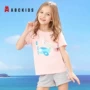 Abckids quần áo trẻ em nam và nữ Áo phông ngắn tay trẻ em trai và gái mùa hè trẻ em áo sơ mi học sinh áo từ bi - Áo thun shop trẻ em