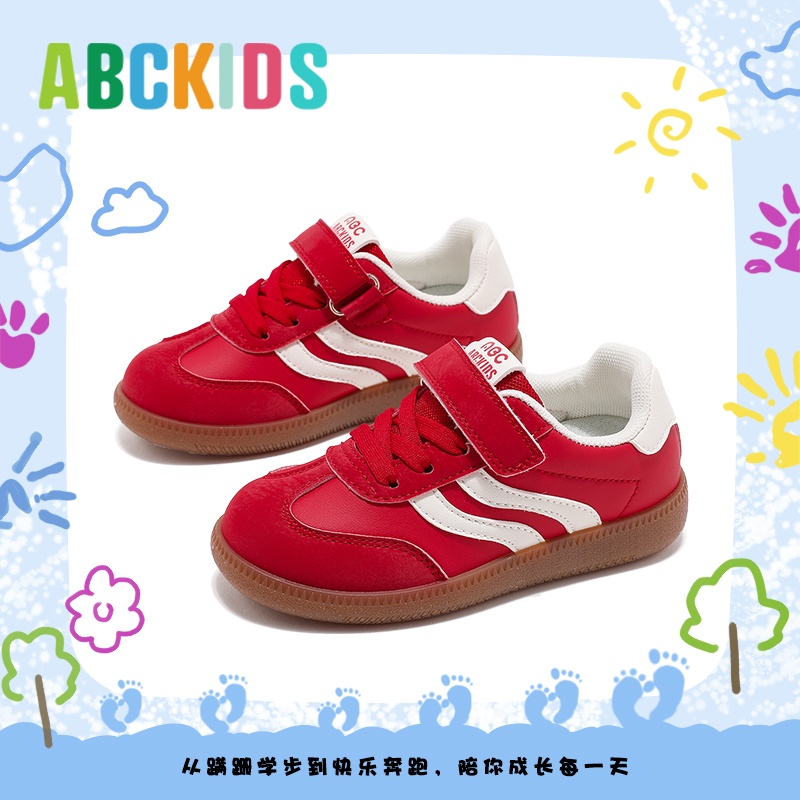 ABCKIDS女童德训鞋红色