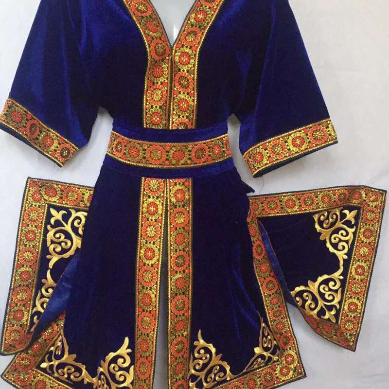 天山美翼演出服维吾尔族服装男成人少数民族舞台表演服饰艺考套装