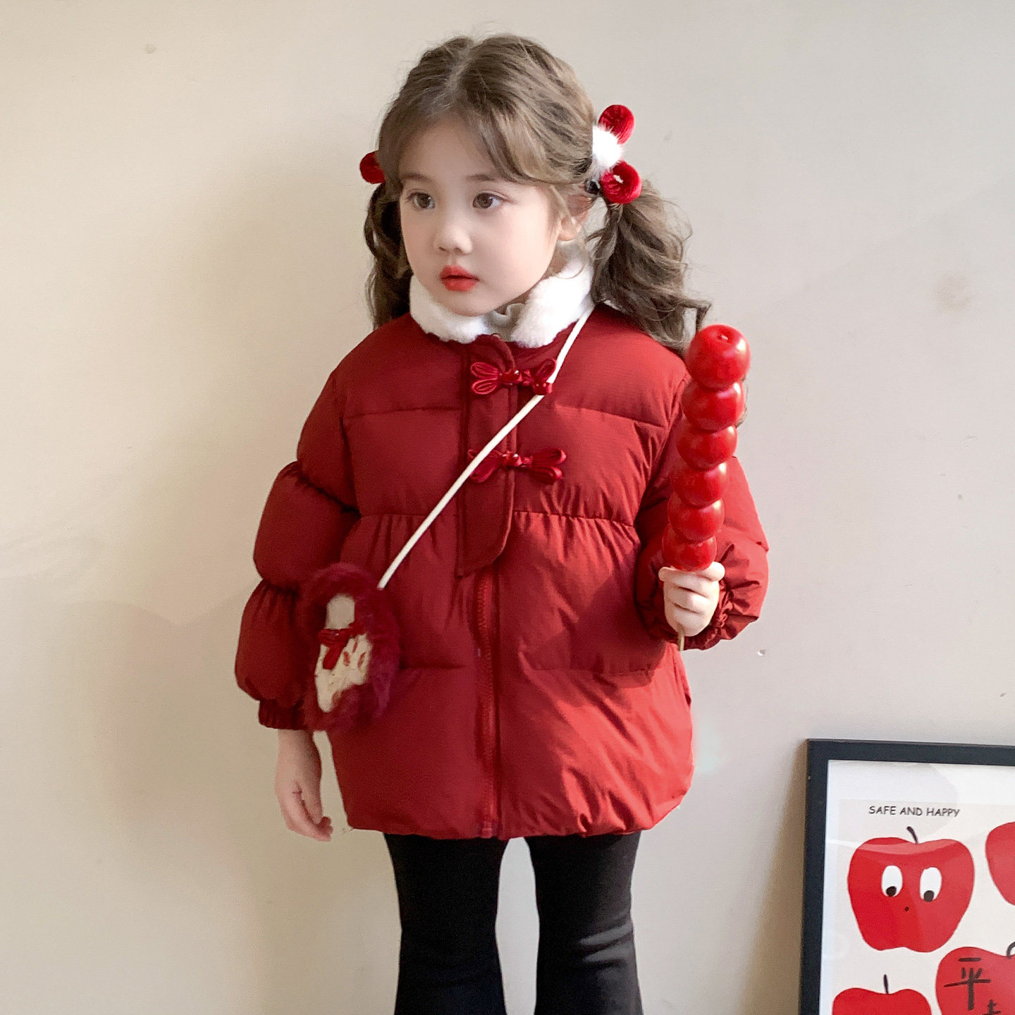 女童红色国风棉衣2026新款儿童加绒棉服女宝宝棉袄超好看冬装外套,童装/婴儿装/亲子装,棉袄/棉服,淘宝优惠券,粉丝福利购,淘宝优惠卷