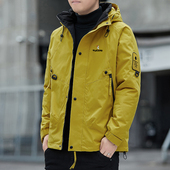 冬季 2025新款 加厚美式 啄木鸟羽绒棉服男士 冲锋衣连帽工装 棉衣外套