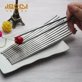 Квадратные нескользящие палочки для еды из нержавеющей стали, защита от ожогов