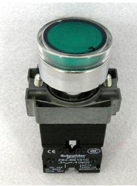 原装正品 施耐德 XB2-BW33M1C AC220V 绿色带灯按钮 启动按钮