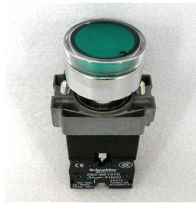 原装正品 施耐德 XB2-BW33M1C AC220V 绿色带灯按钮 启动按钮