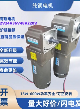 直流有刷电机直角中空实马达12V24V48V100W120W200W250W350W500W