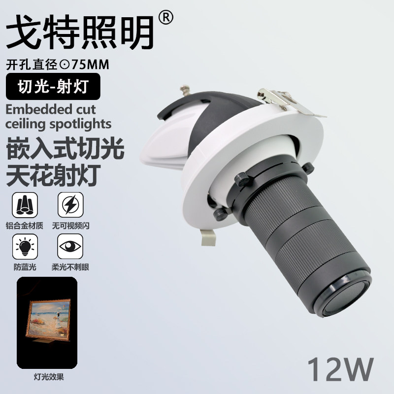 字画油画博物馆美术馆12W切光灯