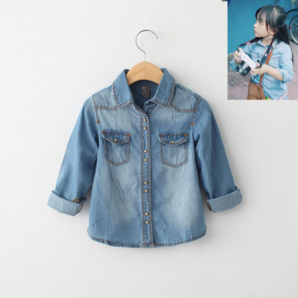 Chemise fille à manche longue - Ref 2085597 Image 1