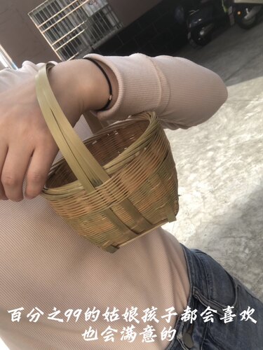 竹编竹篮火锅配菜篮草莓篮手提篮