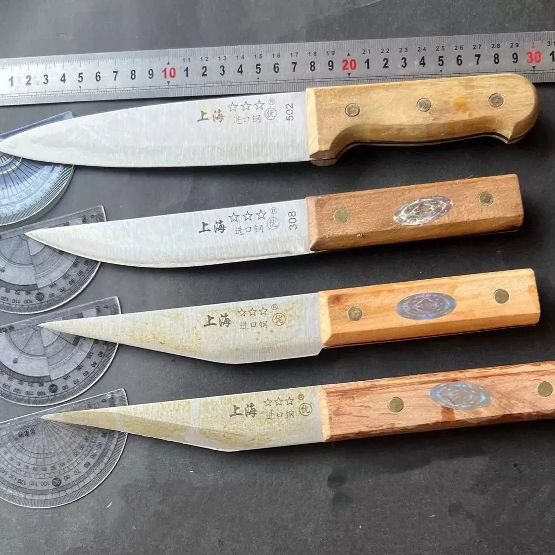 正品上海三星分割刀剔骨刀卖肉割肉杀猪刀屠夫肉联厂屠宰专用刀具