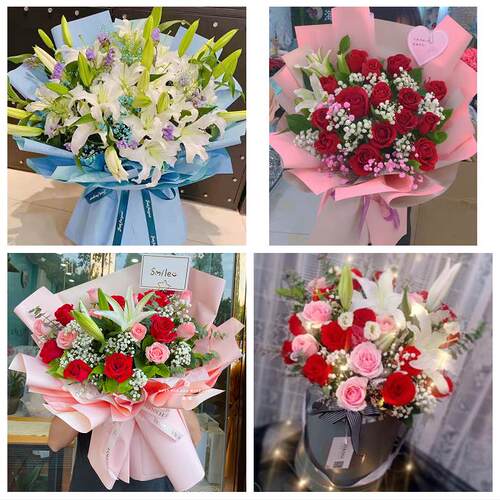 乌苏市额敏县阿勒泰市昌吉市同城鲜花店订玫瑰百合送女友老婆生日