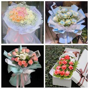 云南省丽江市华坪县宁蒗县附近同城鲜花店送11朵33枝玫瑰表白女友