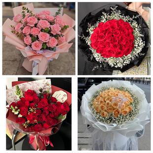 云浮云城云安区新兴郁南罗定同城鲜花店情人节送老婆玫瑰表白女友
