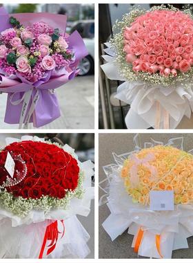 北京市东城区天坛永定门外街道鲜花店同城配送女朋友草莓玫瑰花束