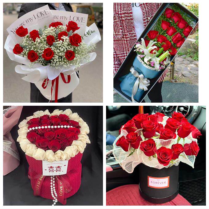 山西晋中祁县平遥灵石县介休市鲜花店同城配送女朋友情人节红玫瑰