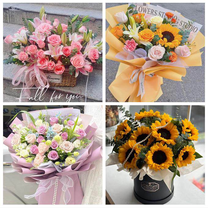 吉林长春市农安县榆树市德惠市同城鲜花店向日葵玫瑰混搭生日花束