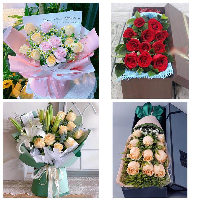 吉林通化市东昌二道江区辉南县鲜花店同城配送女朋友情人玫瑰花束