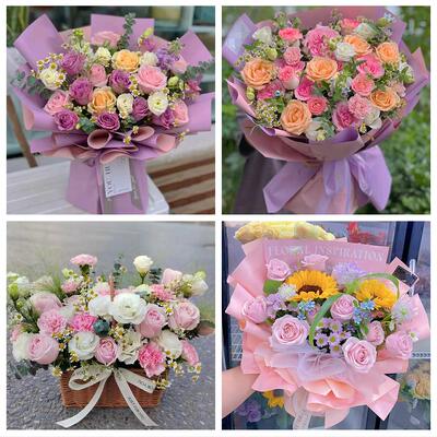 石家庄市高邑县深泽县赞皇县同城鲜花店玫瑰向日葵绣球送朋友生日
