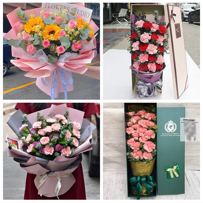 天津南开向阳路嘉陵道王顶堤鲜花店同城配送老师长辈向日葵康乃馨