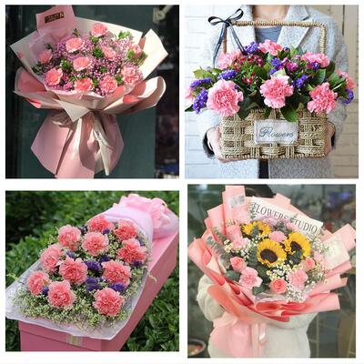 送晋城市陵川县泽州县高平市同城鲜花店38女王节康乃馨送妈妈婆婆