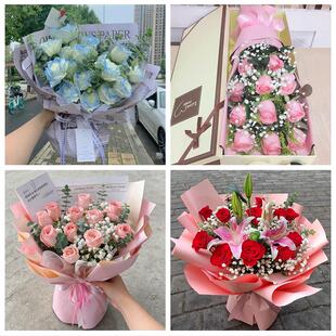 商丘宁陵柘城虞城夏邑永城市同城鲜花店情人节送老婆玫瑰表白女友