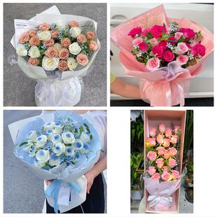 兰州市城关区七里河西固安宁区同城花店订38玫瑰鲜花送老婆女朋友