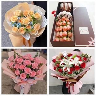送衢州市开化县龙游县江山市同城鲜花店情人节送老婆玫瑰表白女友